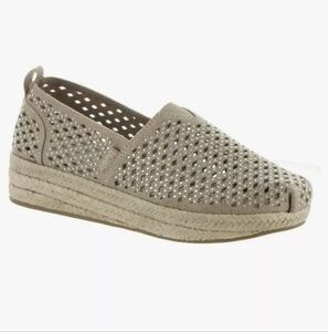 BOBS from Skechers Taupe Espadrille Flats